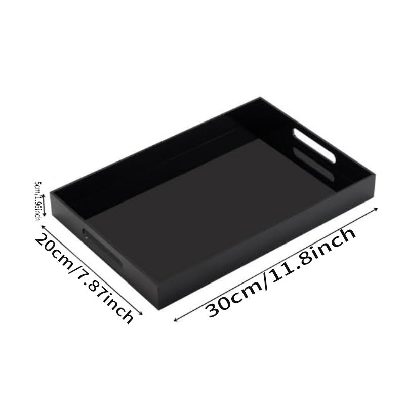 Acrylic Vanity Tray with Handles – Bathroom & Countertop Organizer