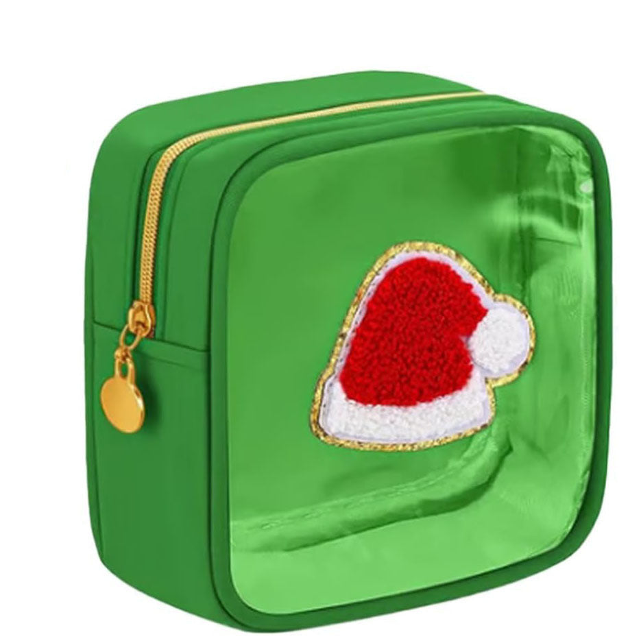 Christmas Clear Makeup Bag