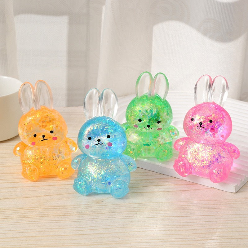 Malt Syrup Animal Squishy Toy – Glitter Cat Paw Stress Relief Fidget Toy
