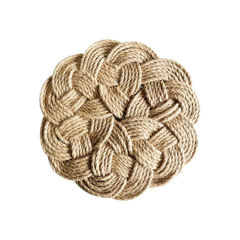 Handwoven Linen Placemat, Durable Home Table Heat-Resistant Mat