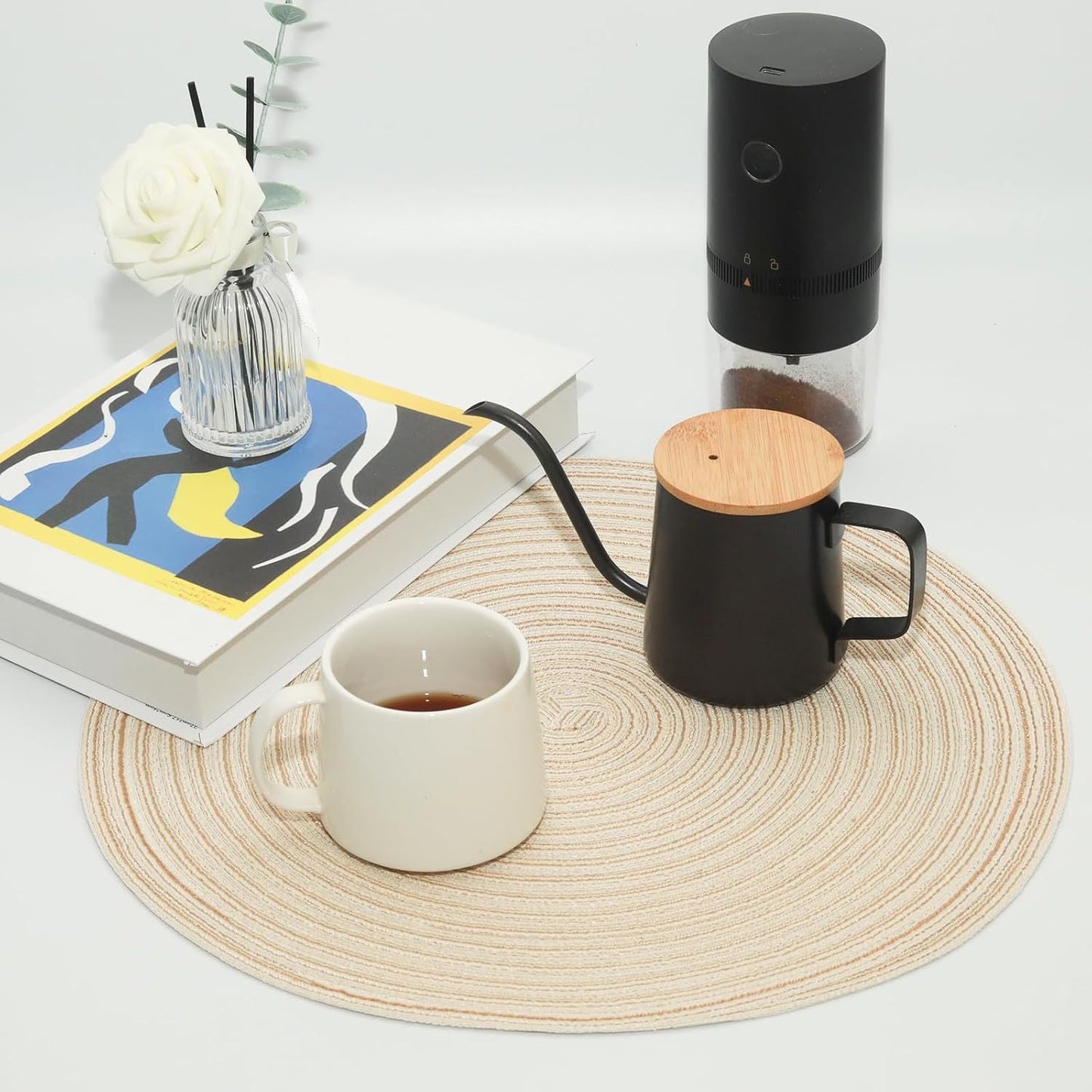 Farmhouse Round Placemat, Heat Resistant Table Decor