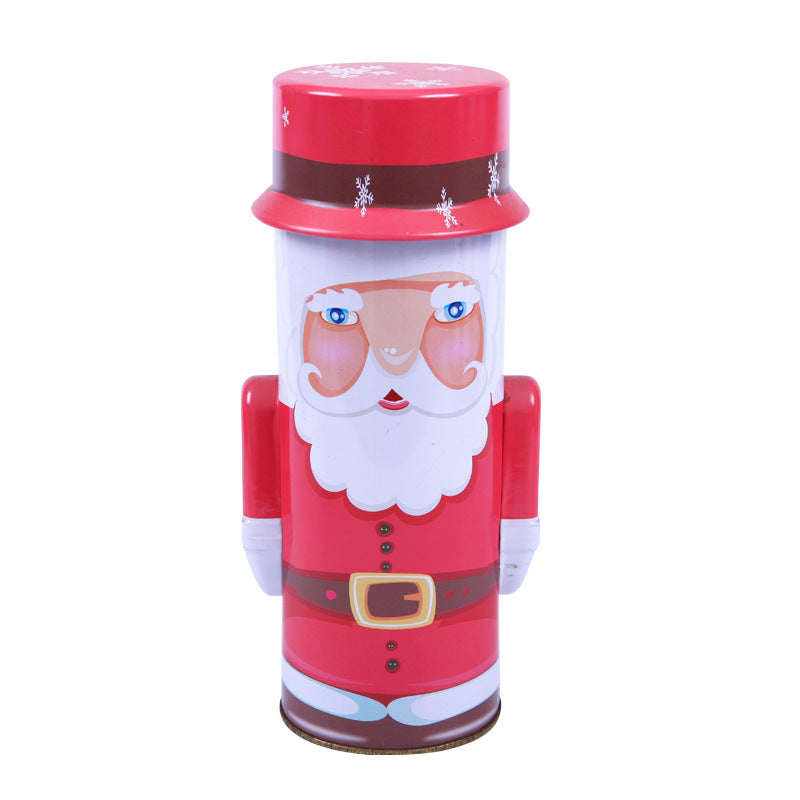 Santa Claus Tinplate Candy Jar – Christmas Treat Storage Container