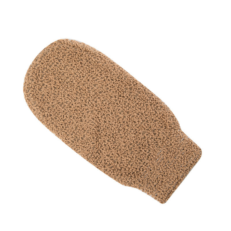 Bamboo Fiber Exfoliating Bath Gloves, 2-in-1 Shower Scrub Mitts with Soap Saver Pouch – Gentle Dead Skin Remover