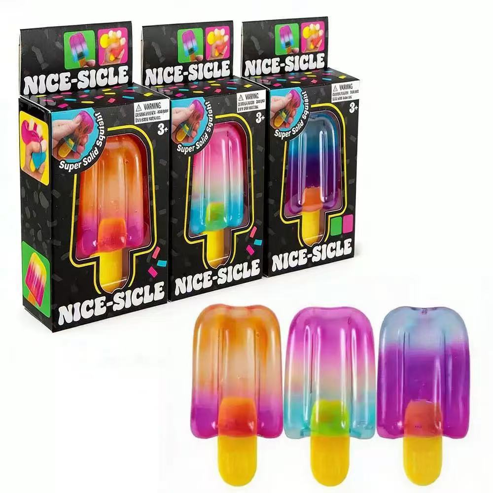 Ice Cream Squishy Toy – Gradient Popsicle Stress Relief Fidget Toy