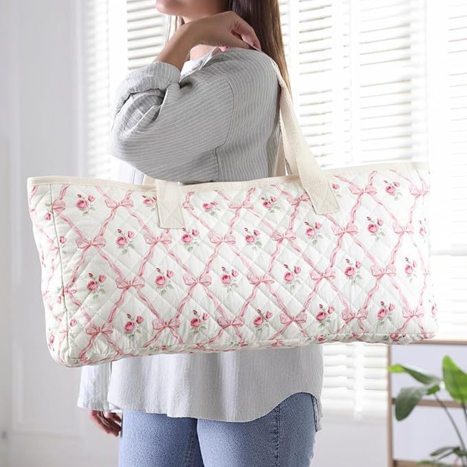 Floral Mahjong Travel Bag Set – 3-Piece Storage & Organizer Collection