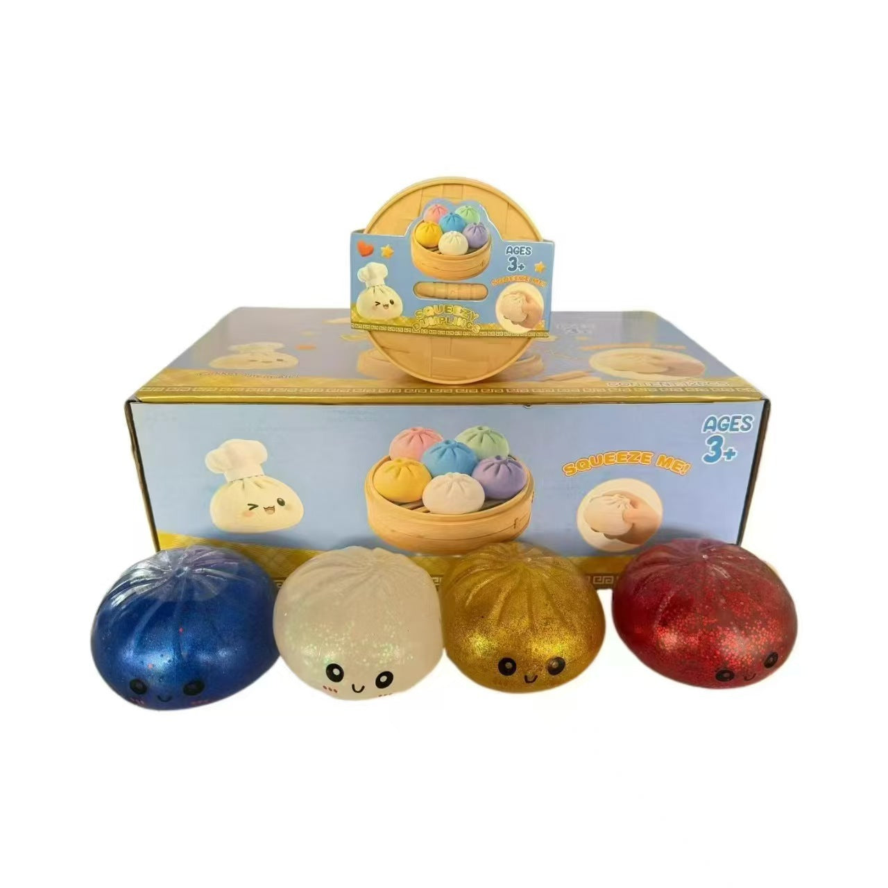 Squishy Bao Bun Stress Toy – Soft Silicone Squeeze Relief Toy