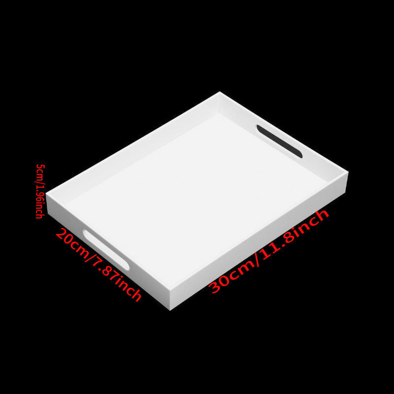 Acrylic Vanity Tray with Handles – Bathroom & Countertop Organizer