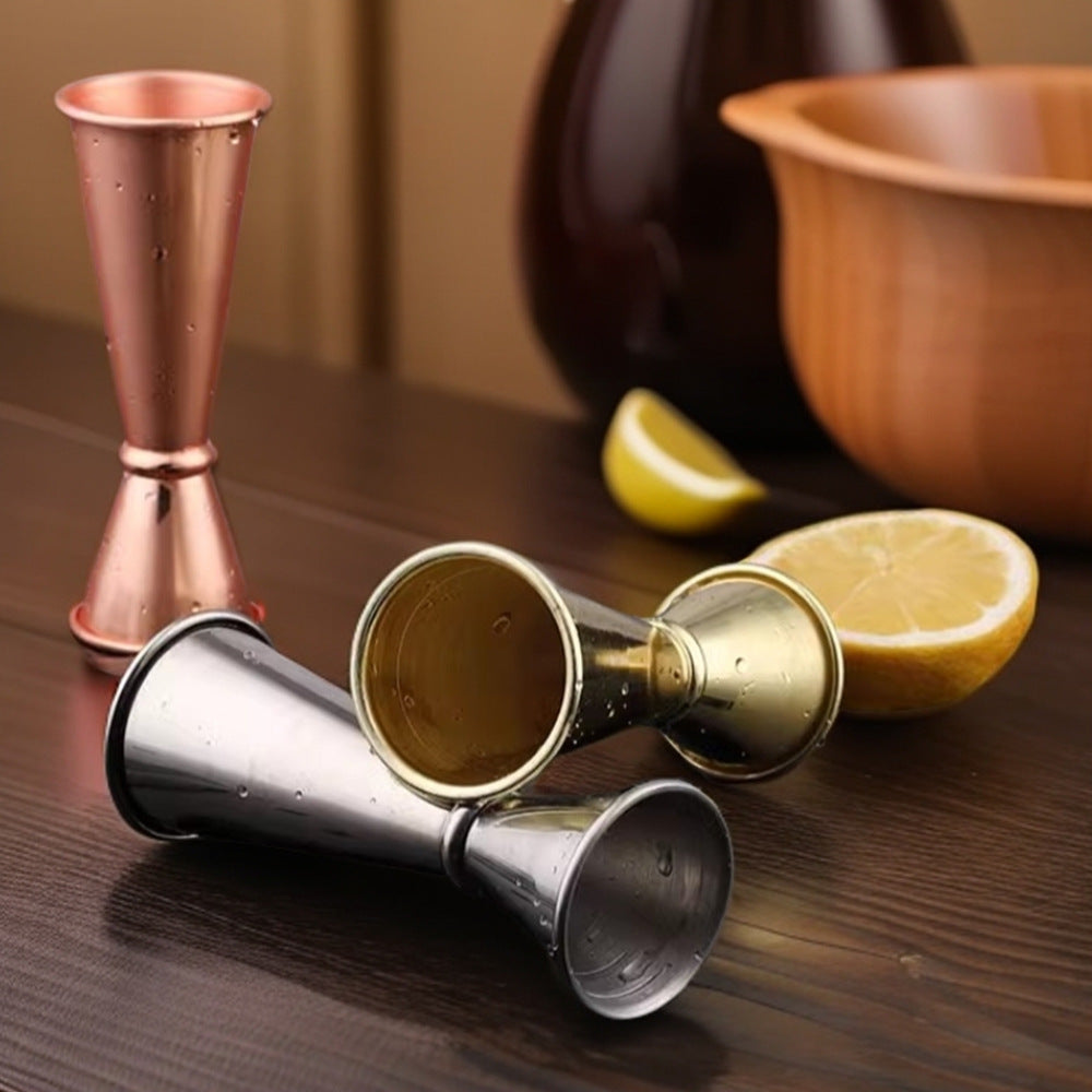Stainless Steel Double Cocktail Jigger – 1 oz and 2 oz Bar Measuring Cup