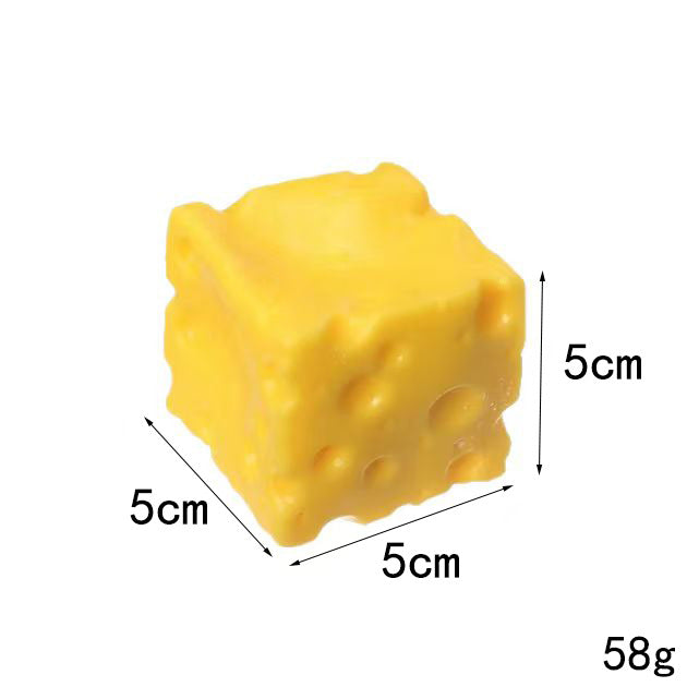 Fluid Cheese Squishy Toy – Slow Rising Stress Relief Fidget Cube (5–11cm)