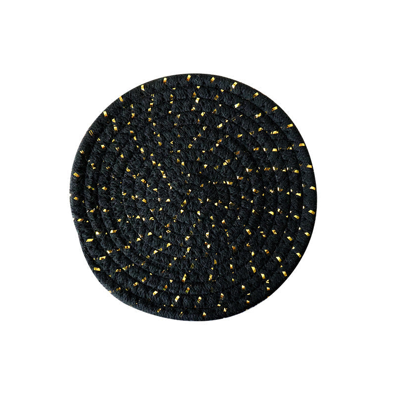 Handwoven Cotton Rope Trivet, Multi-Purpose Kitchen Table Mat & Heat Resistant Coaster