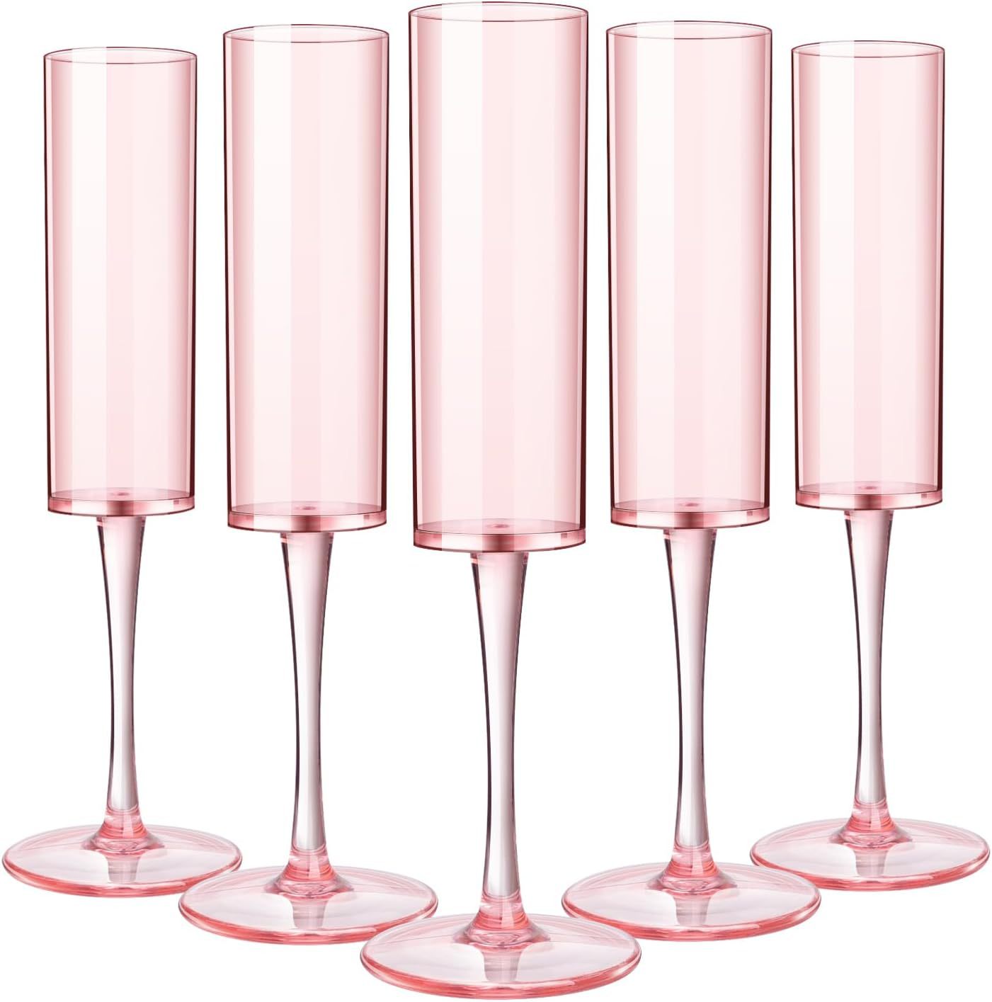 Plastic Champagne Flute Set – Durable Stemmed Party Glasses