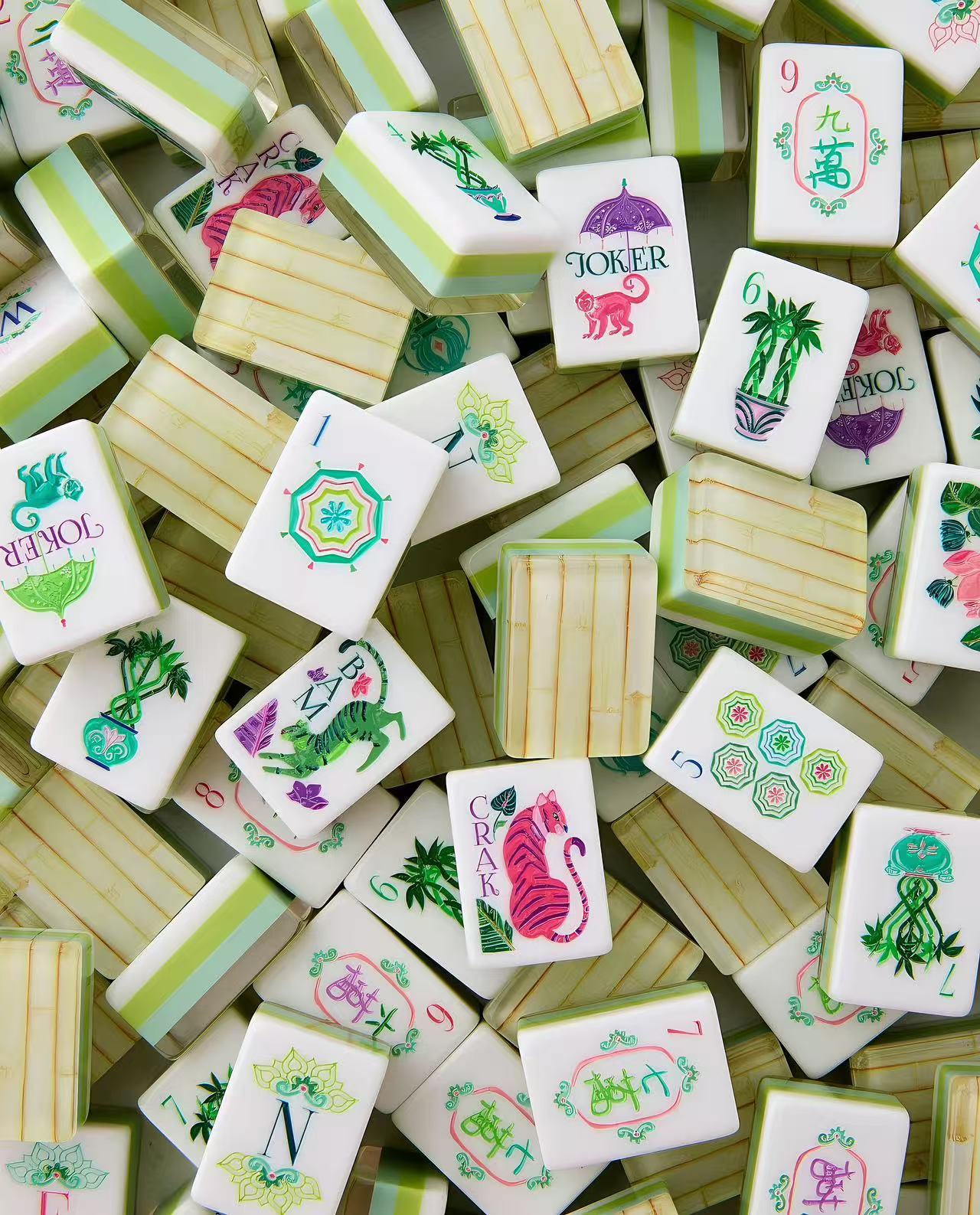 American Mahjong Game Set – Crystal Acrylic Mahjong Tiles