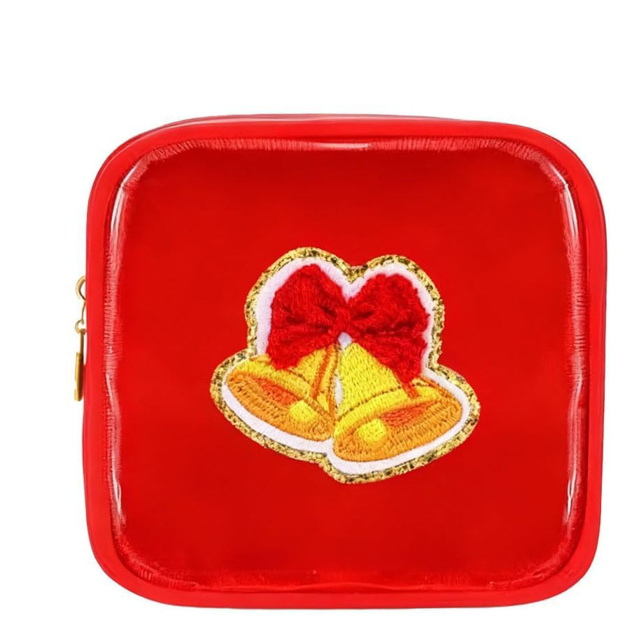 Christmas Clear Makeup Bag