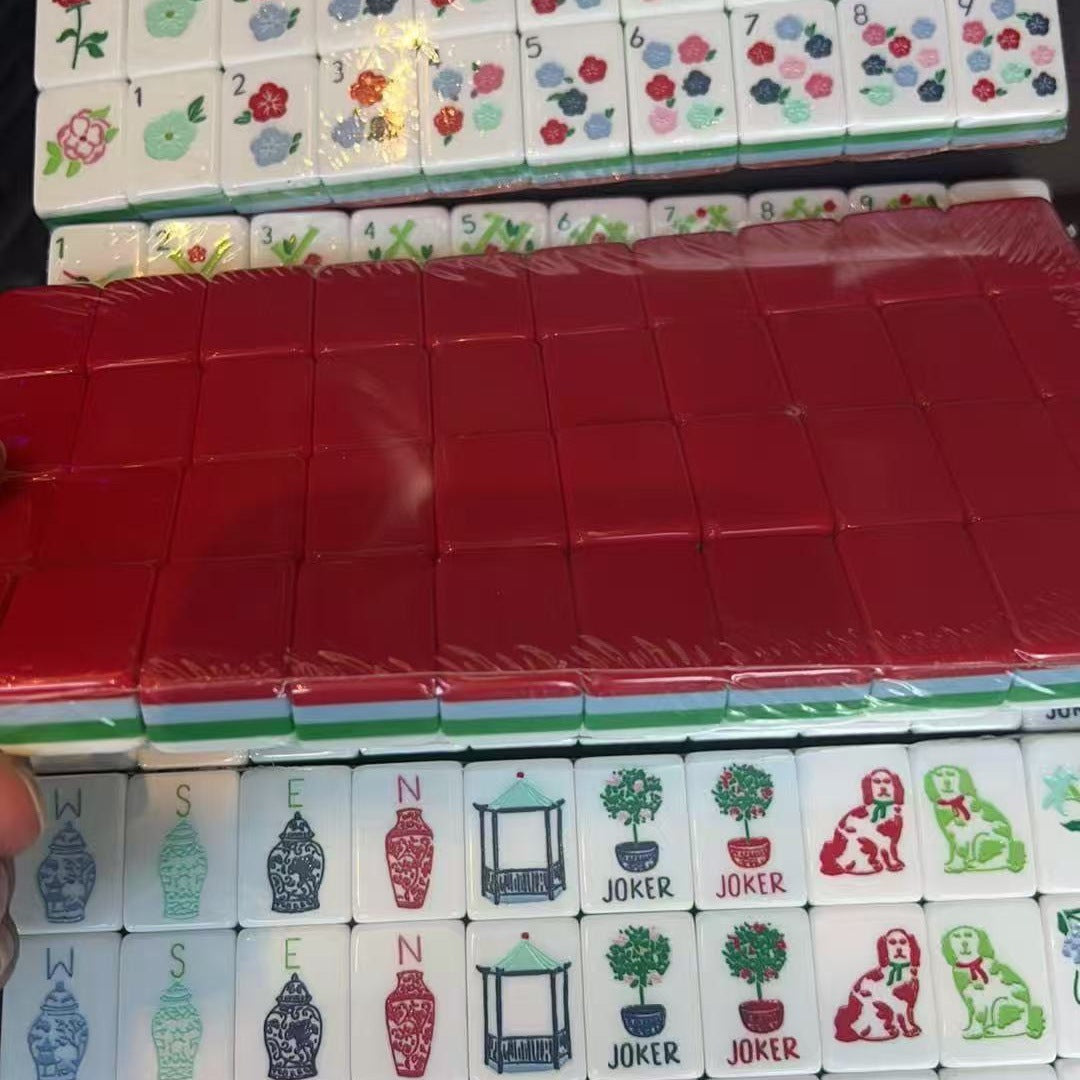 American Mahjong Game Set – Crystal Acrylic Mahjong Tiles