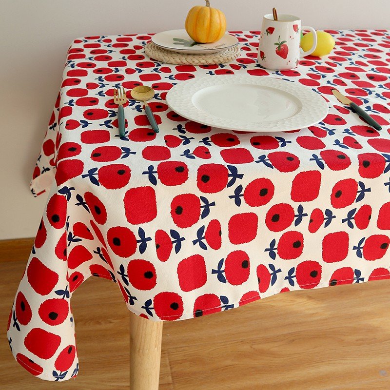 Cotton Tablecloth, Nordic Style Printed Dining Table Cover