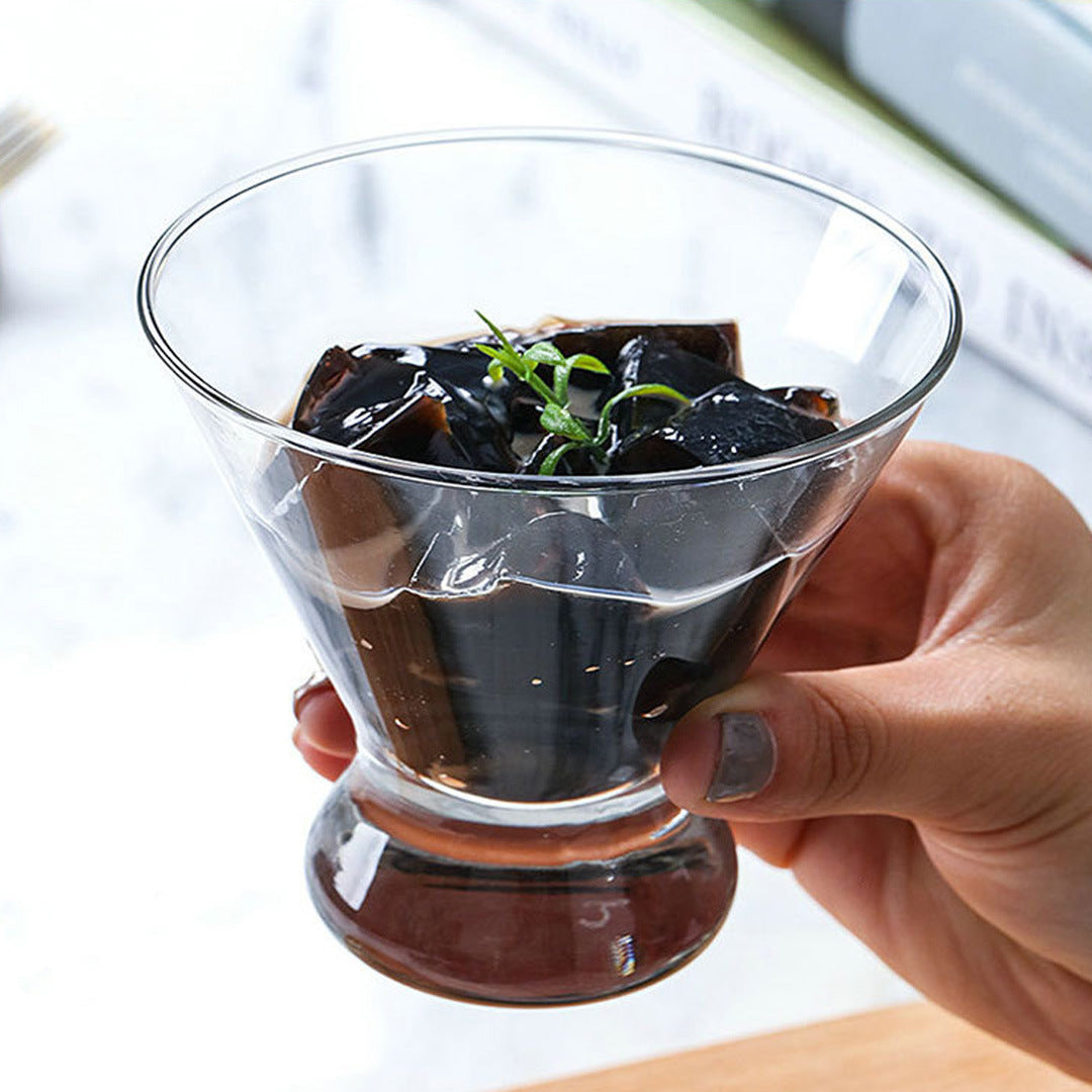 Nordic Glass Dessert Cup – Ice Cream, Yogurt & Sundae Bowl