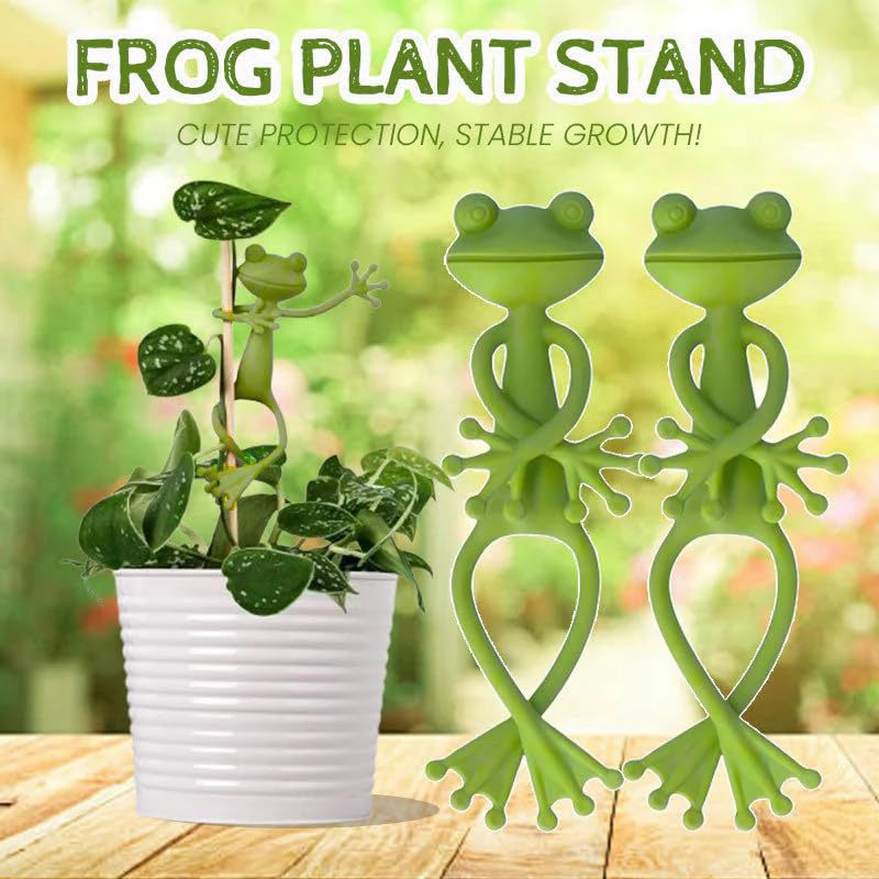 Cute Frog Plant Clip – Decorative Plastic Plant Support Clip for Indoor Plants, Garden Vines & Home Gardening