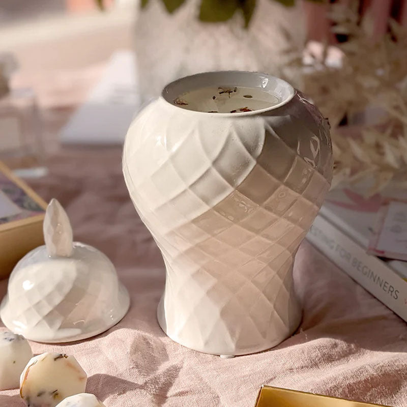 Ceramic Wax Melt Warmer – Essential Oil & Candle Burner
