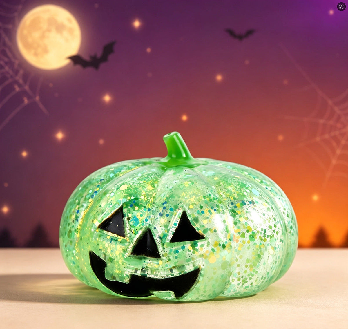 Halloween Pumpkin Squishy Toy, Jack-o’-Lantern Stress Relief Toy