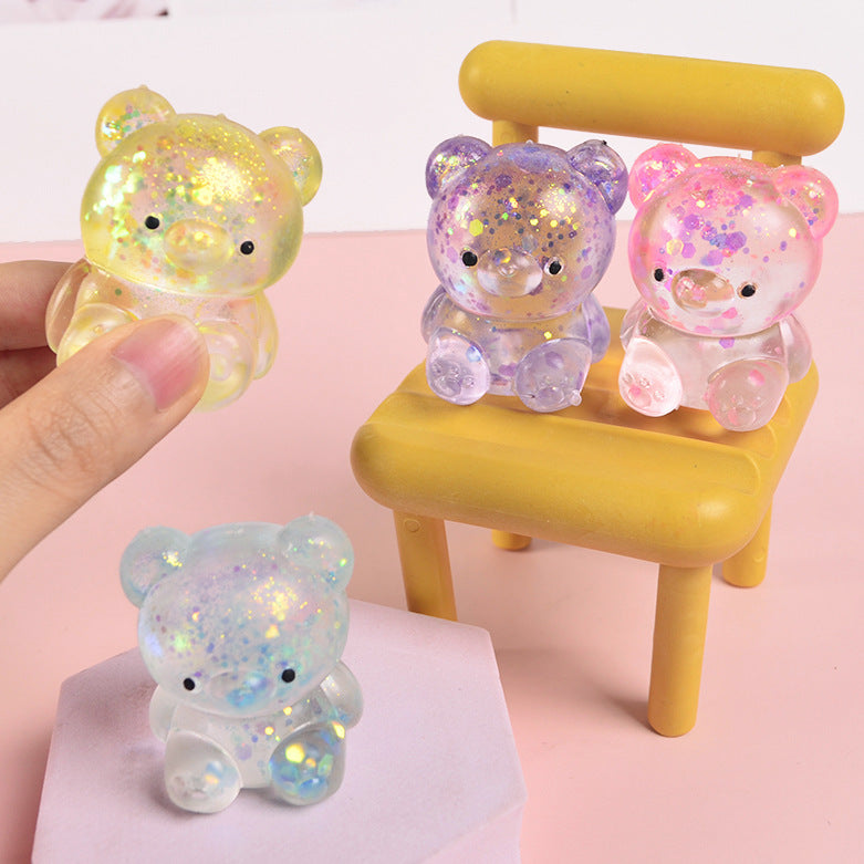 Aurora Mini Bear Squishy Toy – Malt Syrup Slow Rising Stress Relief Fidget Toy