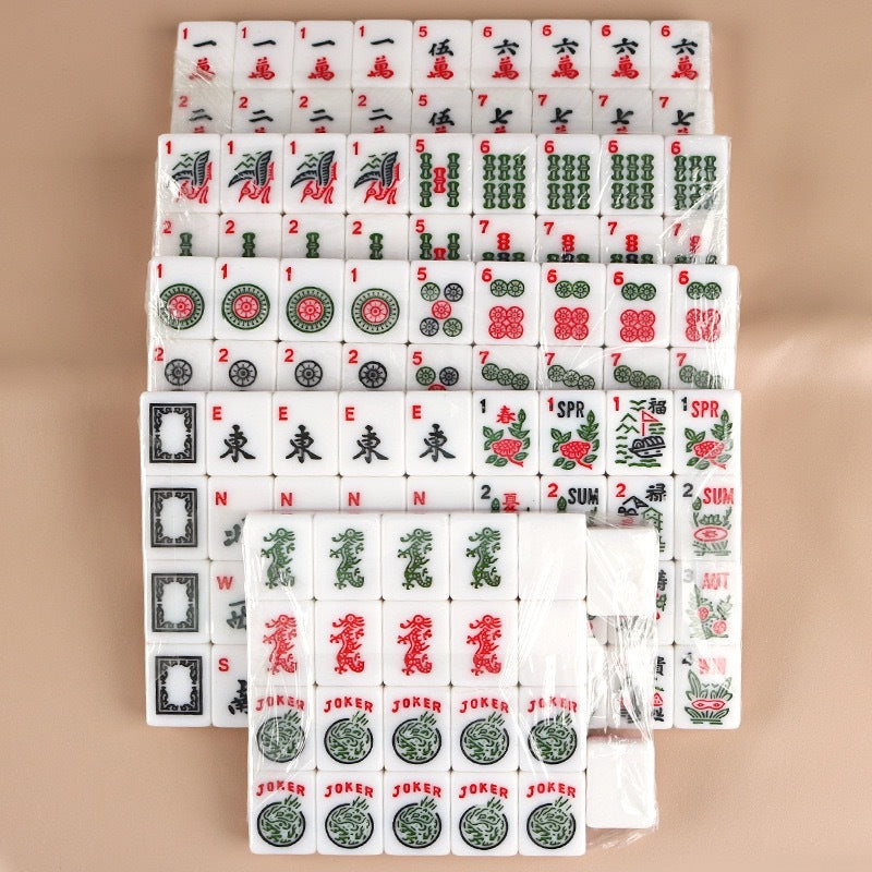 American Mahjong Set – 166 Acrylic Tiles for Classic Mahjong Play