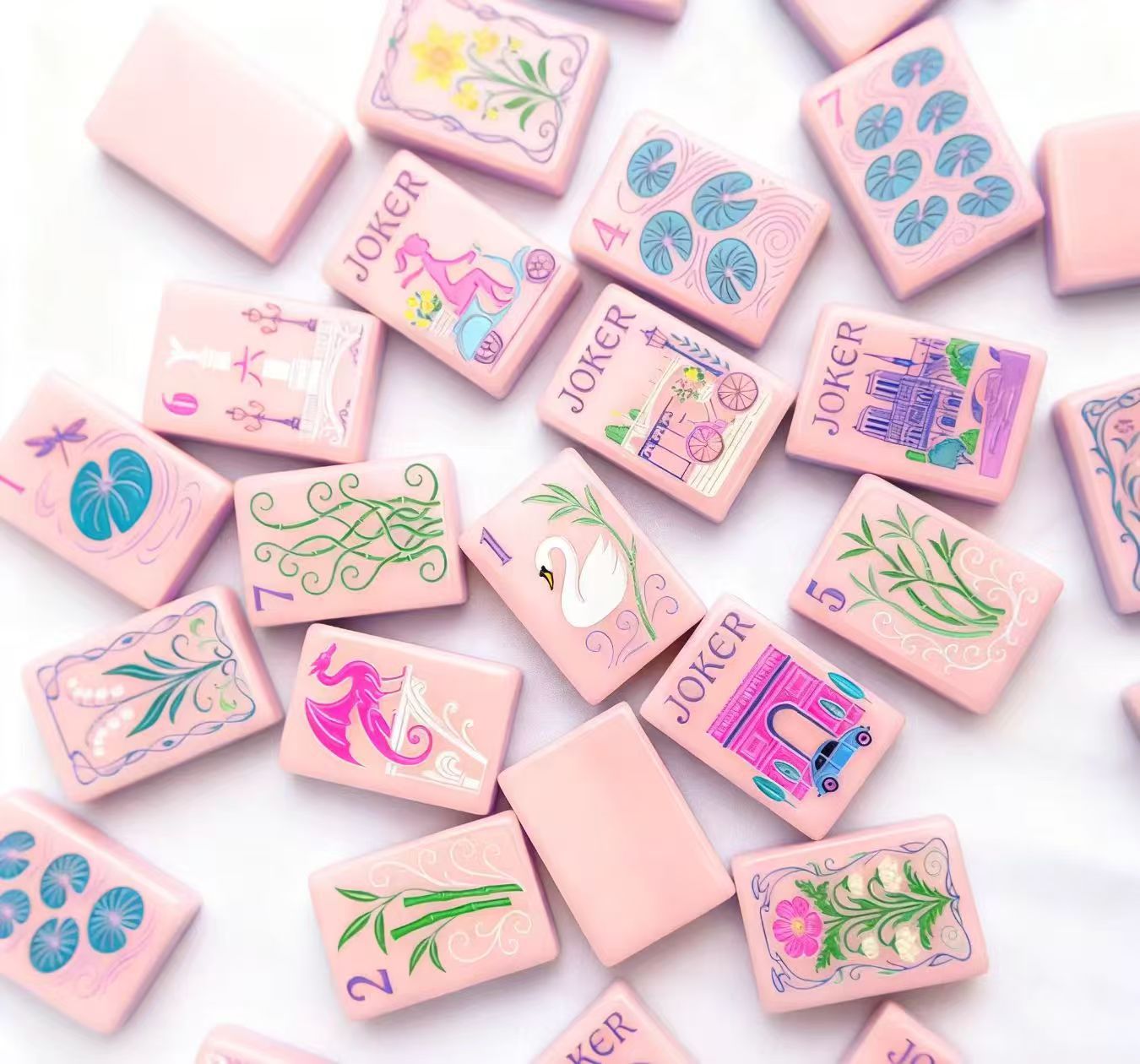 American Mahjong Game Set – Crystal Acrylic Mahjong Tiles