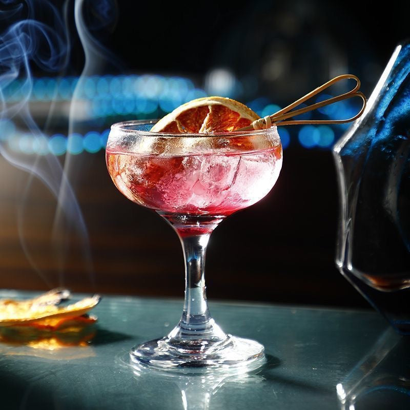 Decorative Stemmed Crystal Glass – Cocktail, Juice & Champagne Goblet