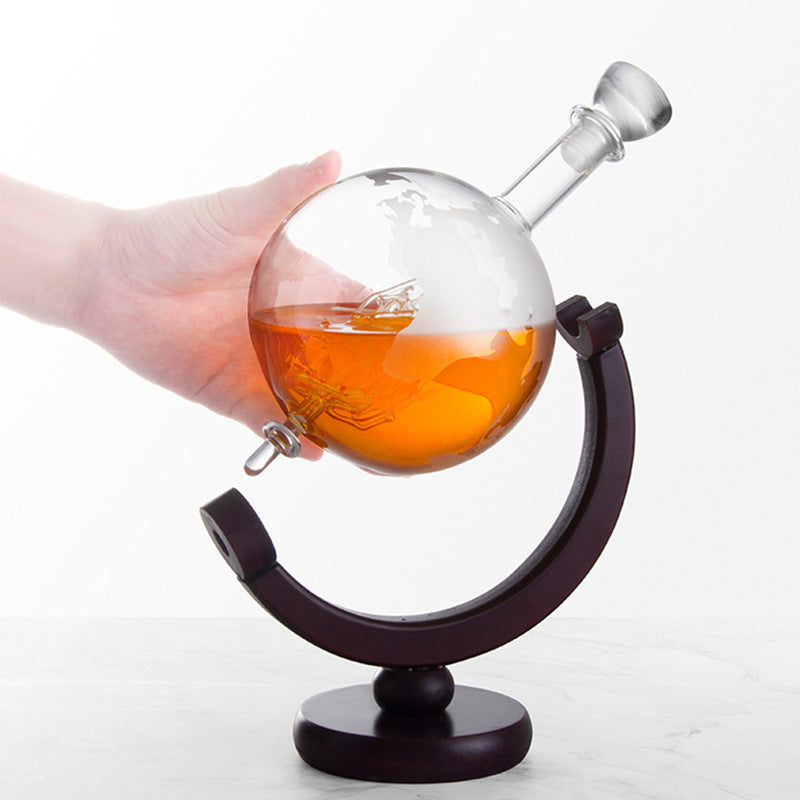 Sailboat Glass Whiskey Decanter – Decorative Liquor Bottle Gift