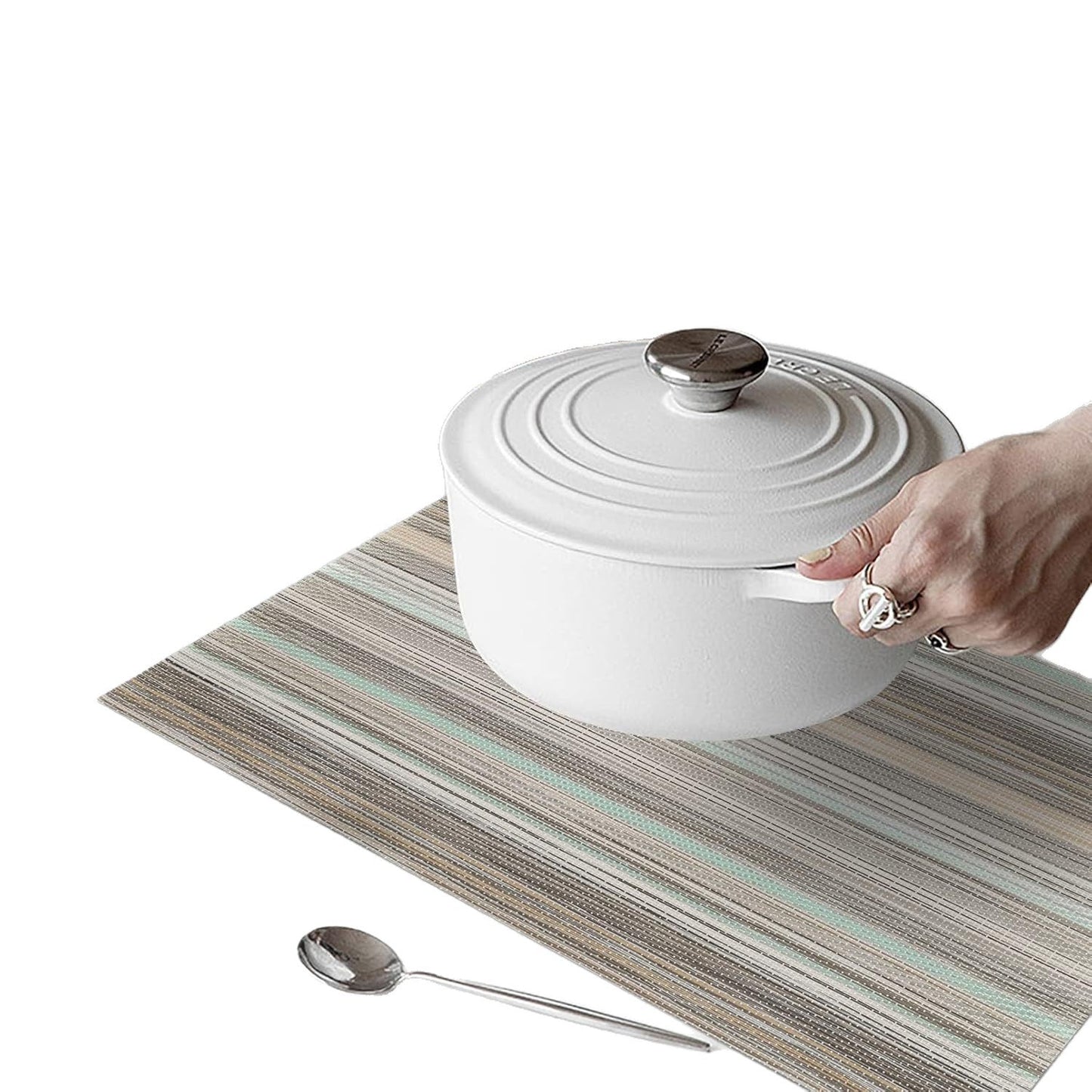 PVC Heat Resistant Placemat, Waterproof Table Mat & Coaster