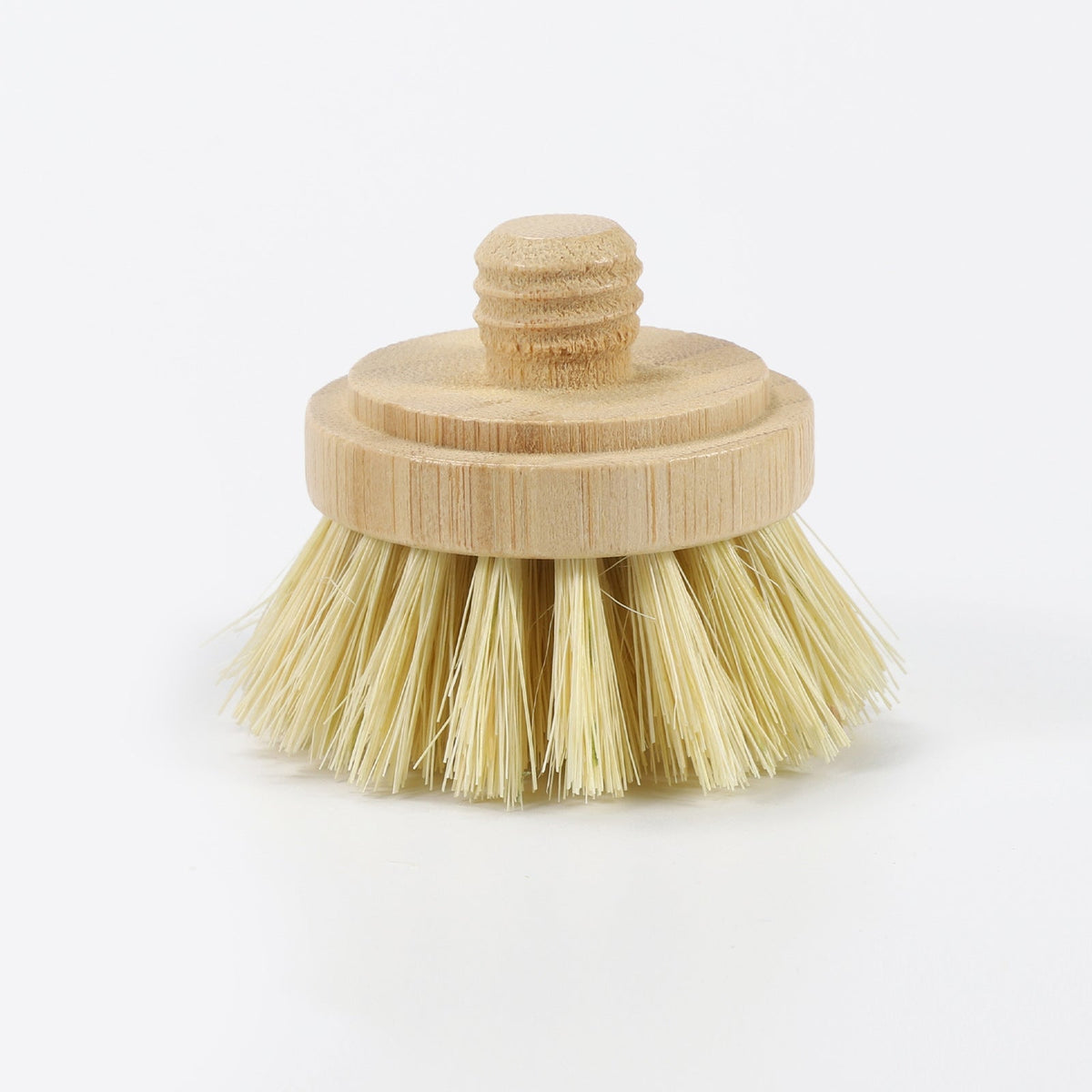 Bamboo Replacement Dish Brush Head – Sisal Bristle Kitchen Scrubber Refill