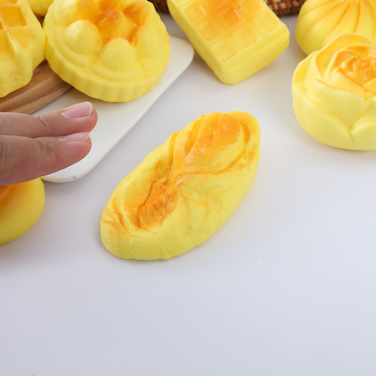 Soft Bread Squishy Toy – Slow Rising Cake Stress Relief Fidget Toy