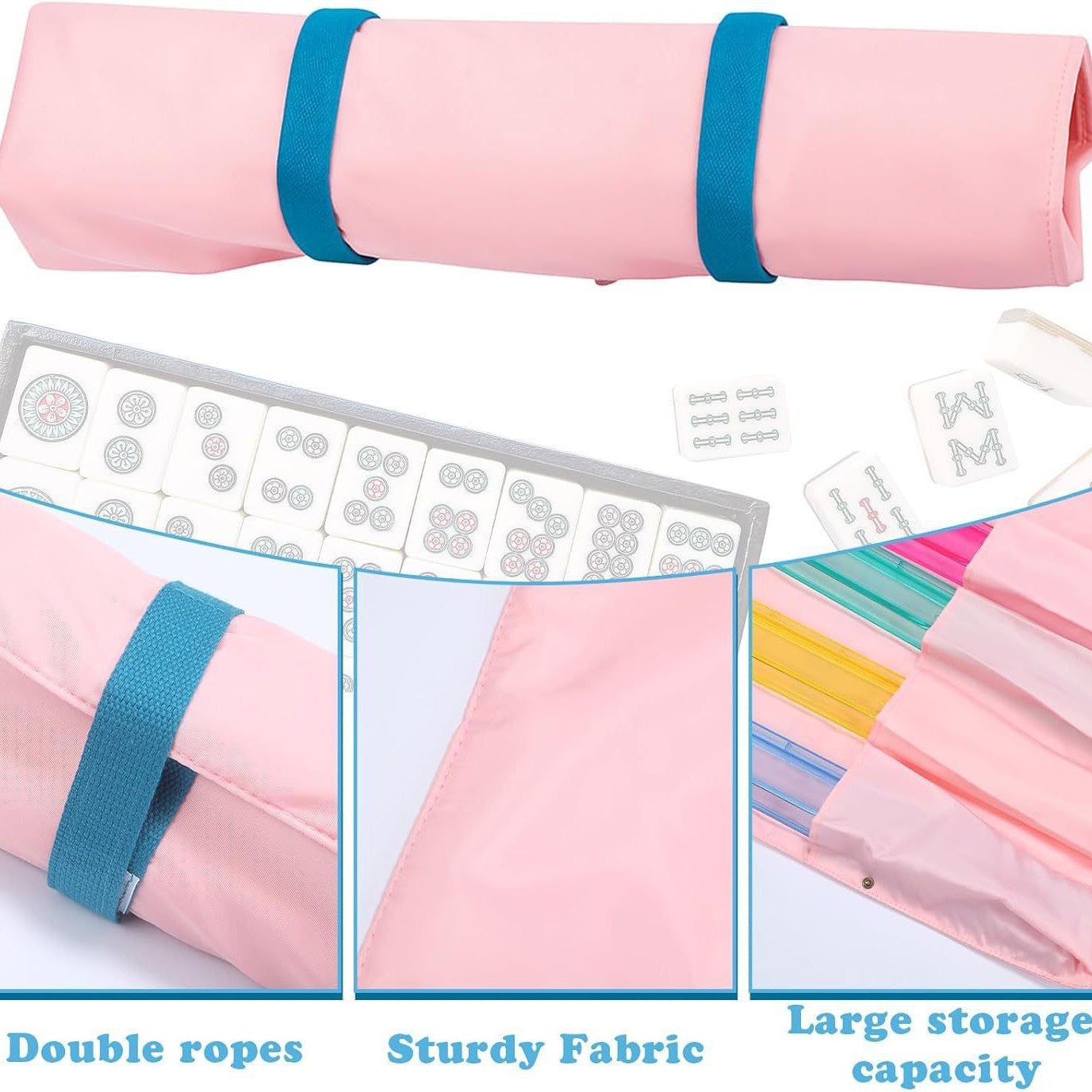 Mahjong Rake Storage Bag – Portable Carrying Case for Mahjong Accessories
