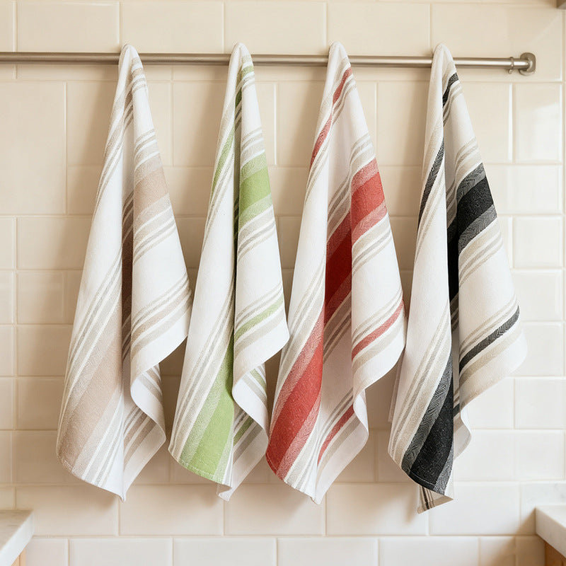 Nordic Yarn-Dyed Cotton Napkin, Kitchen Towel & Dish Cloth