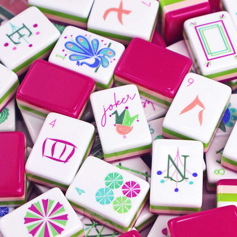 American Mahjong Game Set – Crystal Acrylic Mahjong Tiles