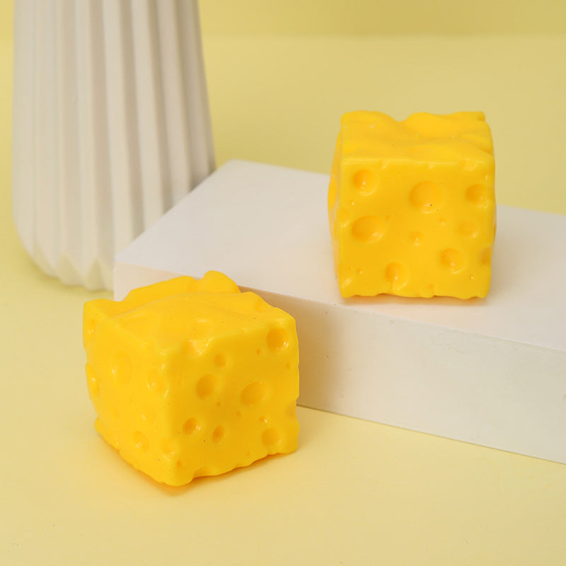 Fluid Cheese Squishy Toy – Slow Rising Stress Relief Fidget Cube (5–11cm)