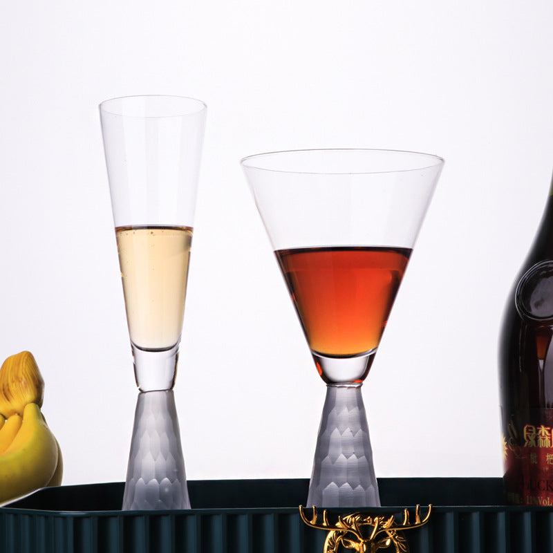 Crystal Stemmed Glass – Cocktail, Juice & Sparkling Drink Goblet