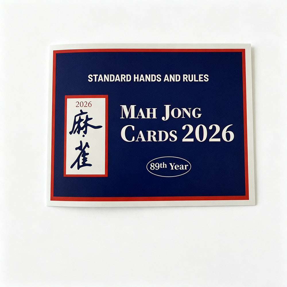 American Mahjong Instruction & Scoring Card Set – 4pcs Rule Guide Pack