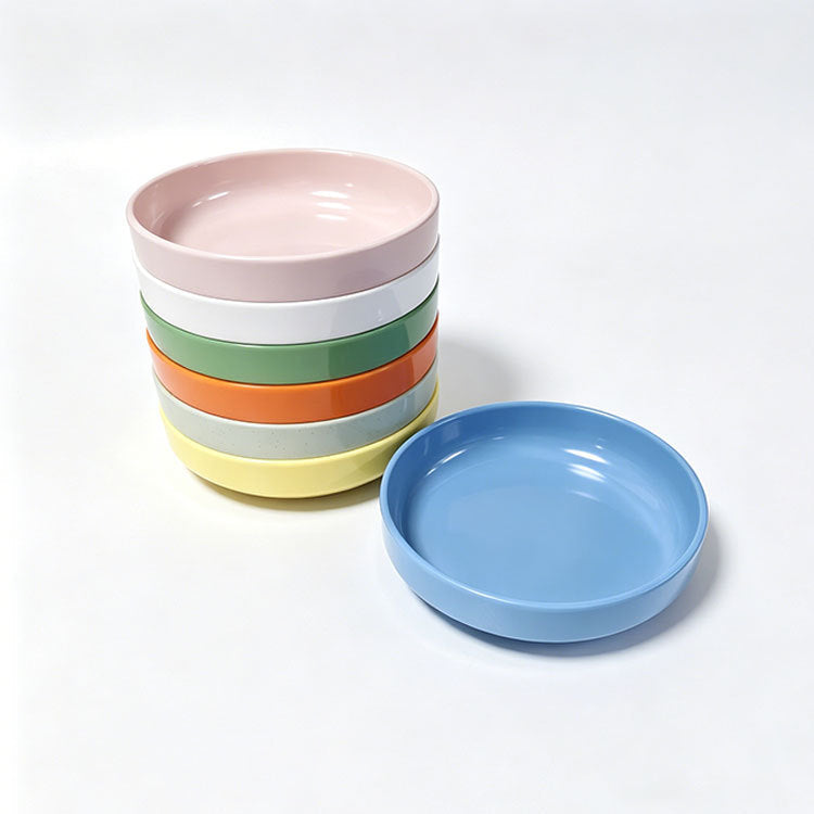Thickened Melamine Round Bowls – Multi-Color Snack, Fruit, Steamed Egg & Vegetable Serving Bowls