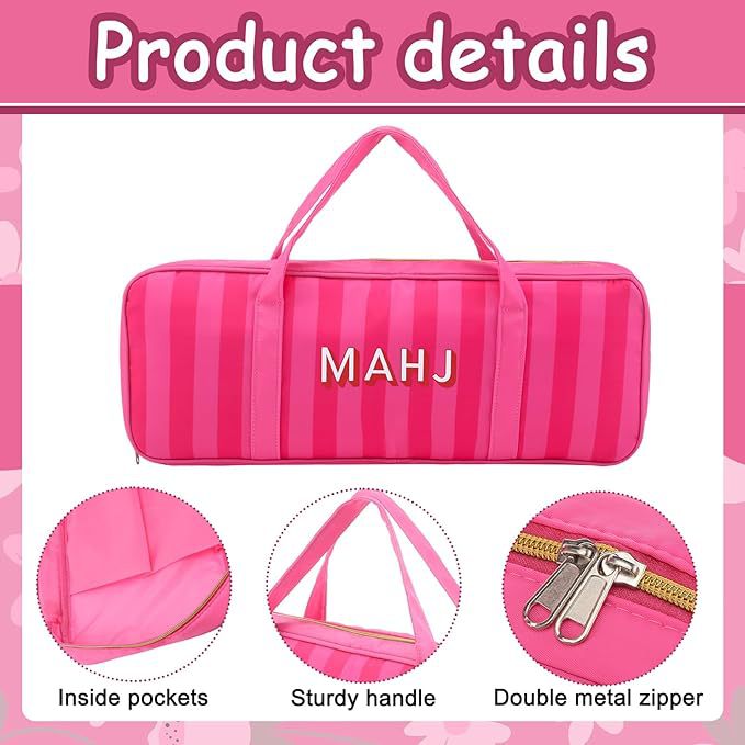 Oxford Cloth Mahjong Rack Carrying Bag – Large Zippered Storage Case for 8 Mahjong Racks