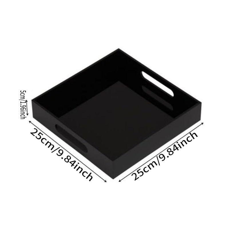 Acrylic Vanity Tray with Handles – Bathroom & Countertop Organizer