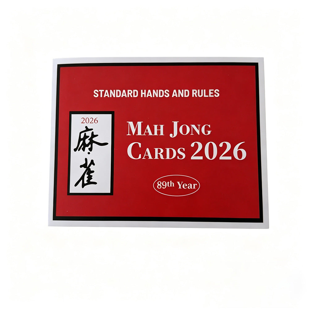 American Mahjong Instruction & Scoring Card Set – 4pcs Rule Guide Pack