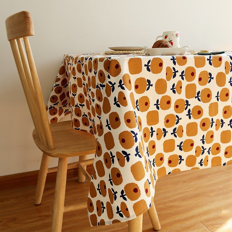 Cotton Tablecloth, Nordic Style Printed Dining Table Cover