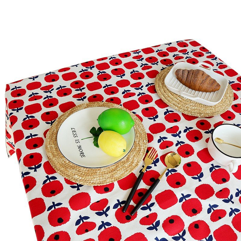 Cotton Tablecloth, Nordic Style Printed Dining Table Cover