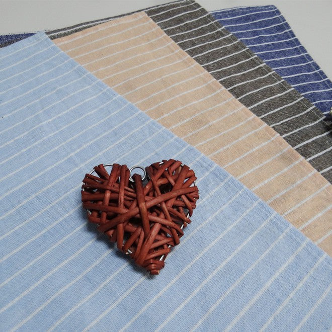 Japanese Cotton Tea Towel, Washable Yarn-Dyed Table Napkin