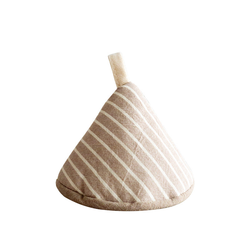 Striped Pot Handle Cover, Heat Resistant Lid Lifter & Cast Iron Handle Sleeve
