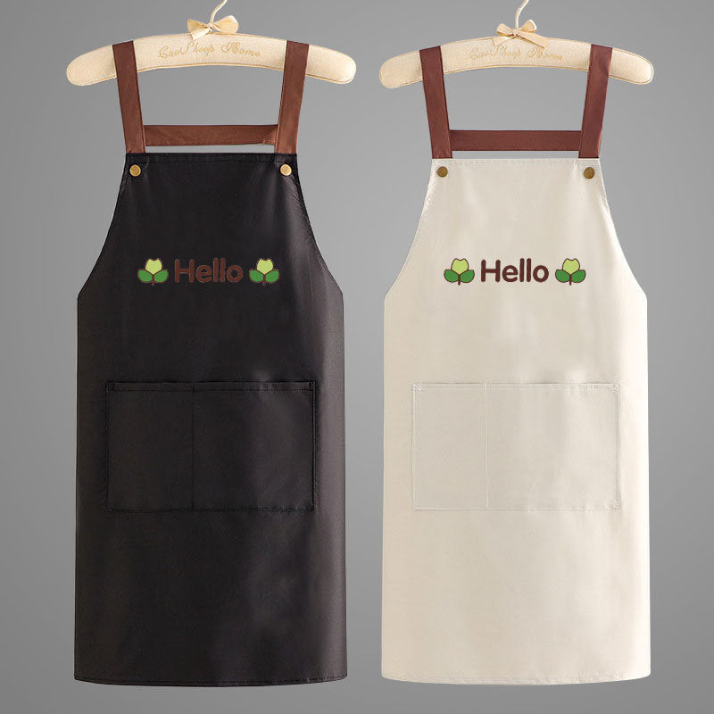 Waterproof Oil-Resistant Kitchen Apron for Men & Women, Sleeveless Cooking Apron with Large Pocket
