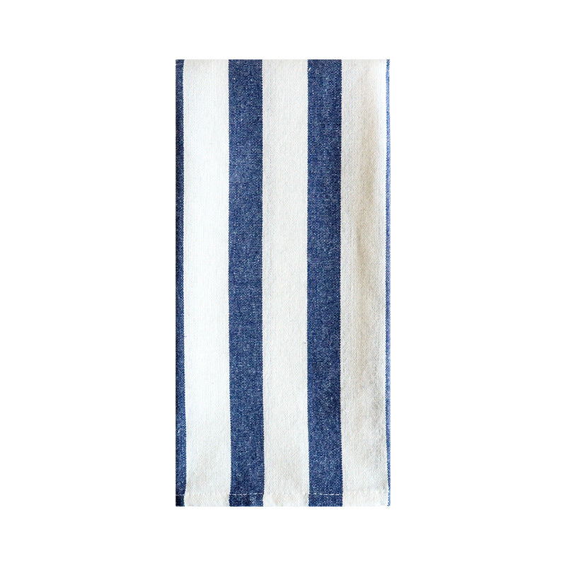 Mediterranean Blue Cotton Tea Towel, Kitchen Cloth & Food Photography Backdrop