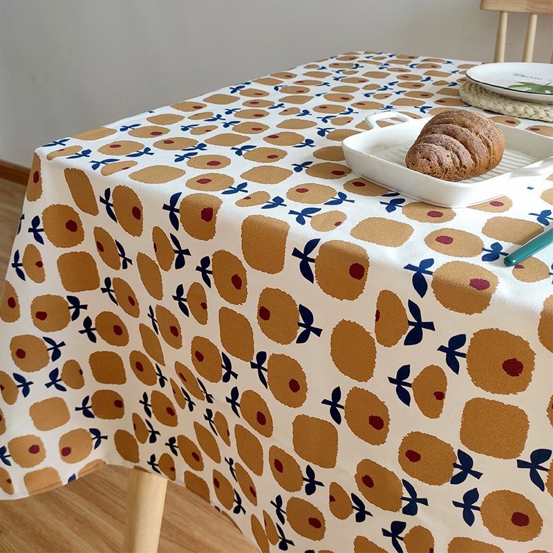 Cotton Tablecloth, Nordic Style Printed Dining Table Cover