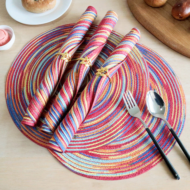 Gradient PP Table Mat, Color-Dyed Dining Placemat