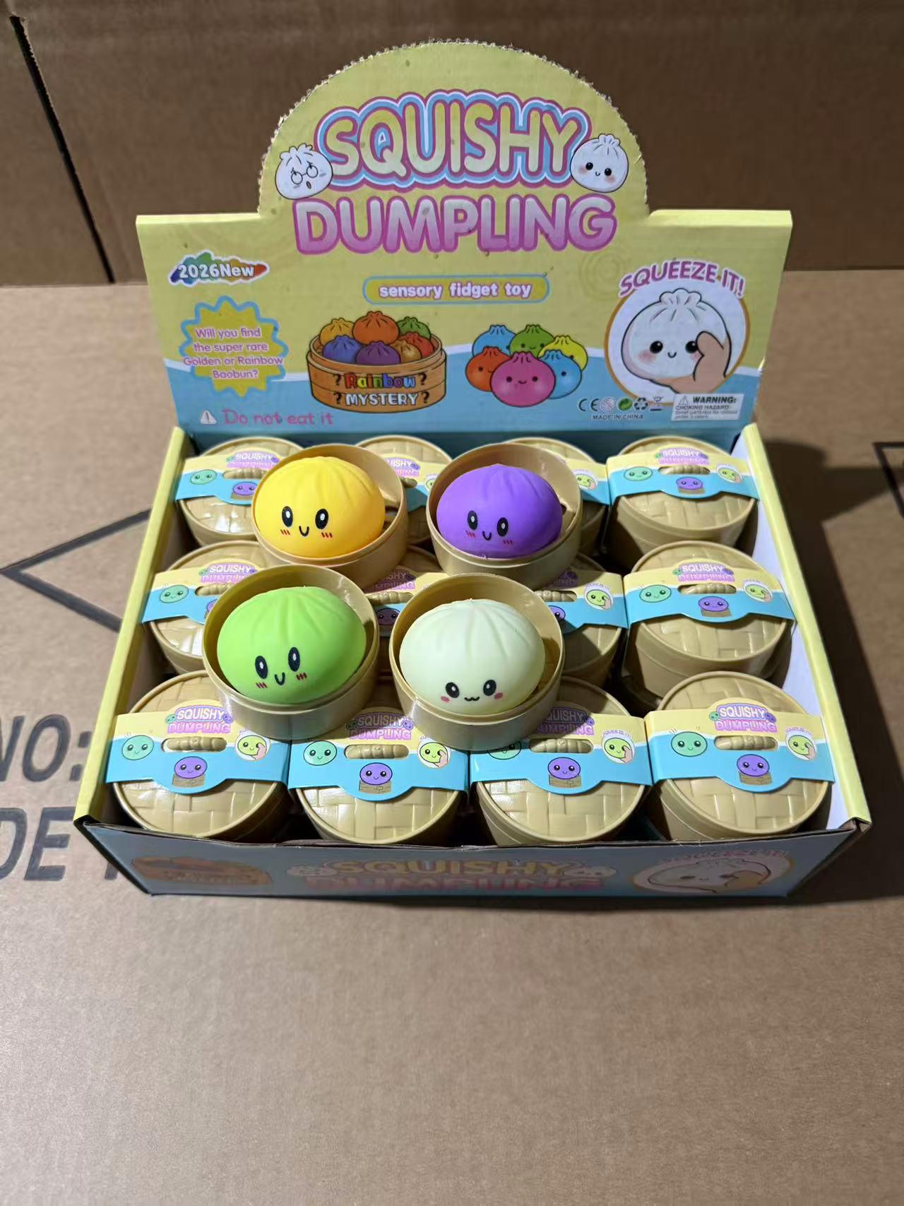 Squishy Bao Bun Stress Toy – Soft Silicone Squeeze Relief Toy